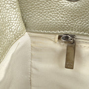 Chanel 2005-2006 Petite Shopping Tote PST SHW Silver Caviar