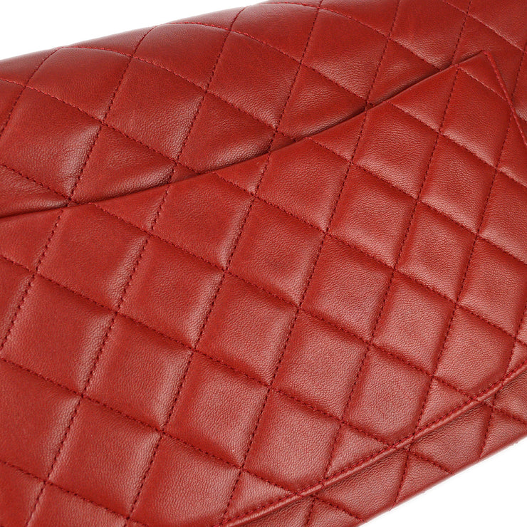 Sold at Auction: CHANEL BICOLOR BLACK/RED LAMBSKIN QUILTED HANDBAG