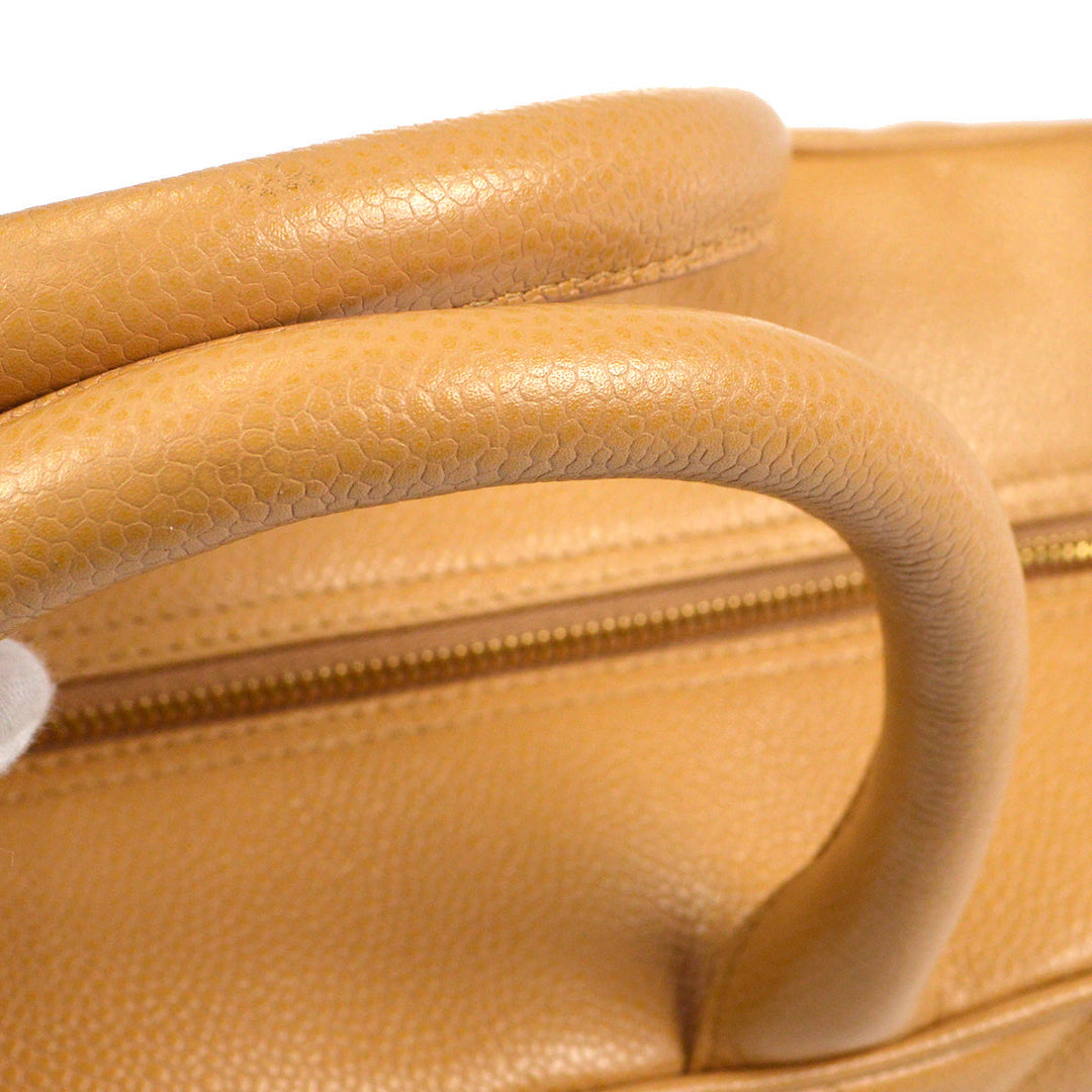 Chanel 2004-2005 Bowling Bag 37 Beige Caviar – AMORE Vintage