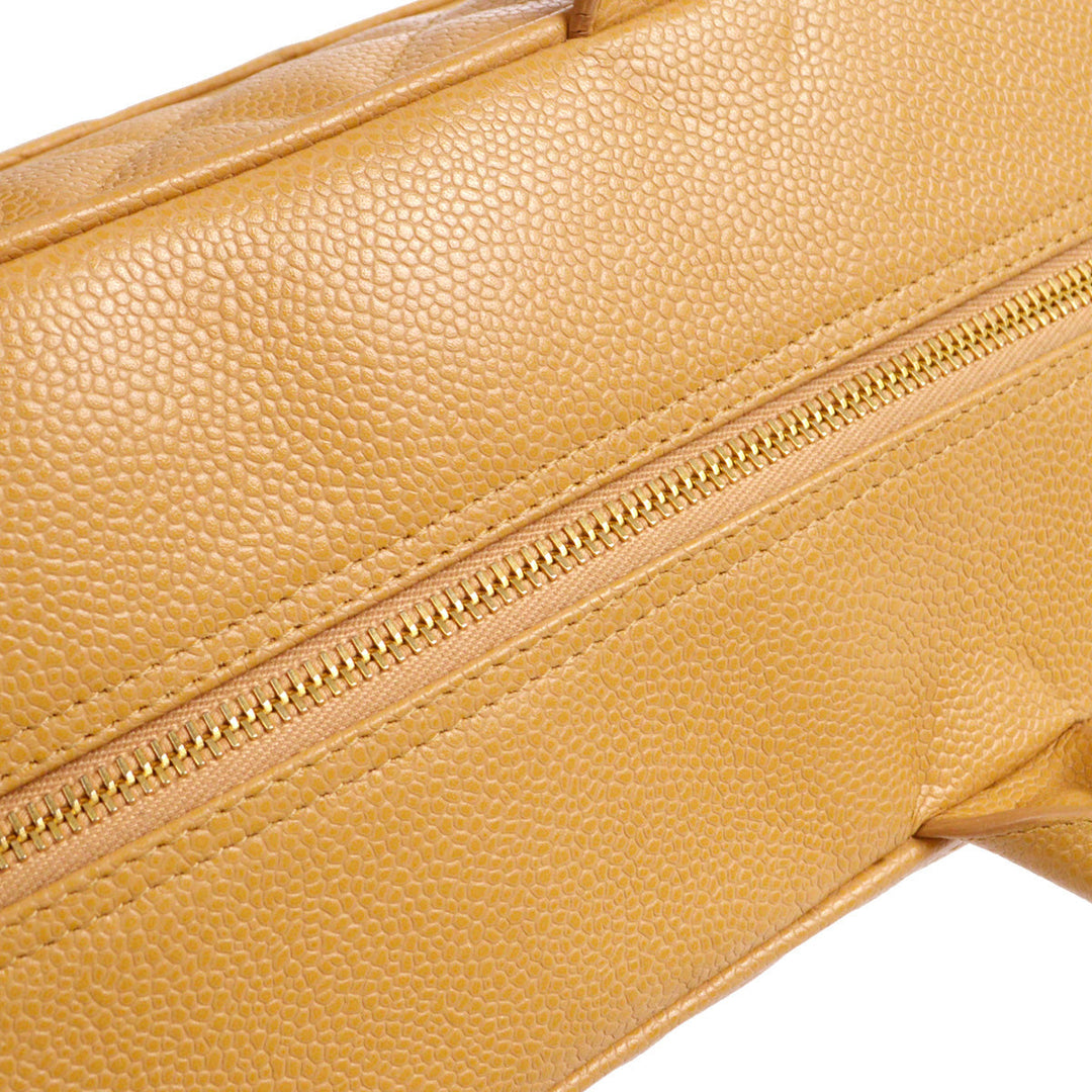 Chanel 2004-2005 Bowling Bag 37 Beige Caviar – AMORE Vintage