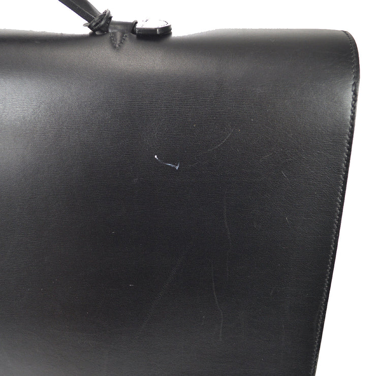Pre-owned Hermes 1993 Sac A Depeches 41 Briefcase In Black