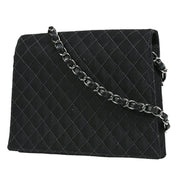 Chanel 2004-2005 Emblem Chain Shoulder Bag Black