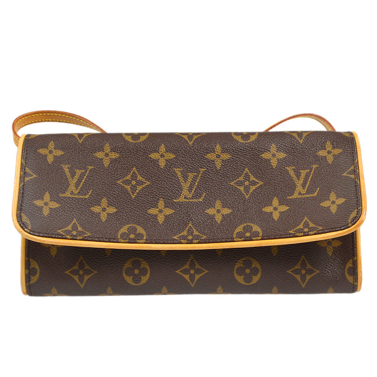 Louis Vuitton Vintage - Monogram Pochette Twin Brown - Monogram