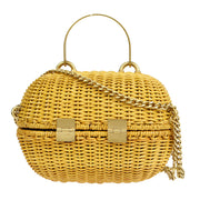 Chanel * 2004-2005 Heart Rattan Basket Chain Shoulder Bag