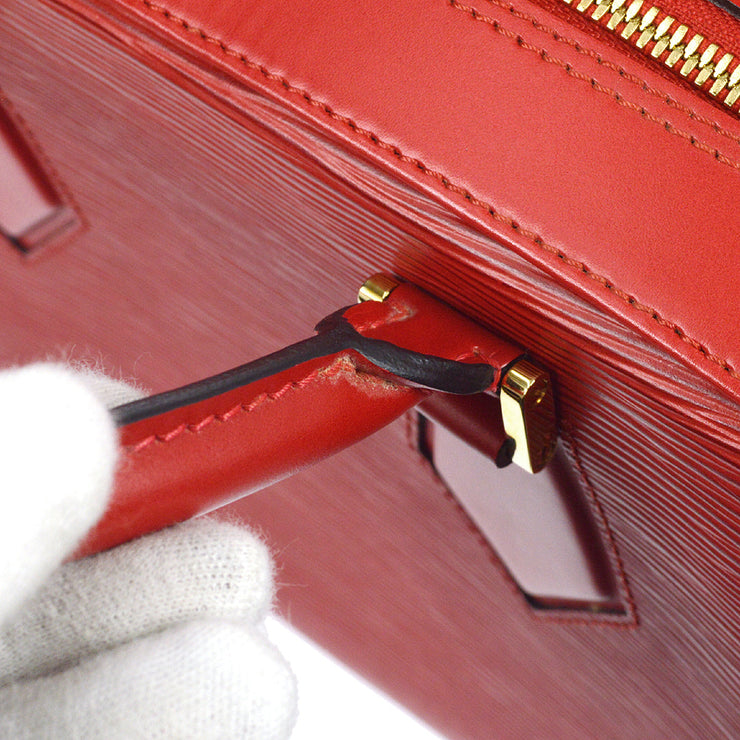 Louis Vuitton LV Red Epi Leather Discontinued Pochette Accessory