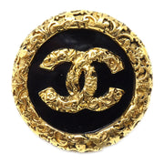 Chanel Medallion Brooch Pin Gold 93A