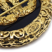 Chanel Medallion Brooch Pin Gold 93A