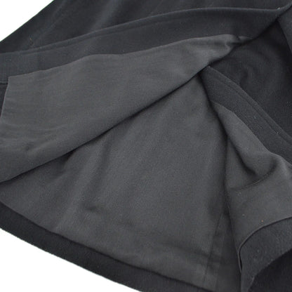 Chanel 2001 Fall buttoned A-line cashmere wrap skirt #34