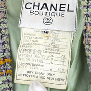 Chanel 1994秋のチェッカーボタンジャケット＃36