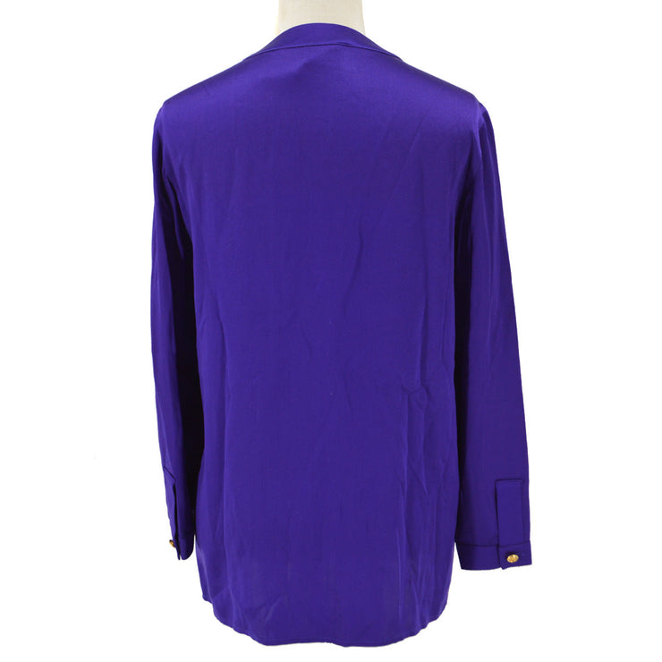 シャネル26＃38ブラウスシャツの紫