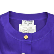 シャネル26＃38ブラウスシャツの紫