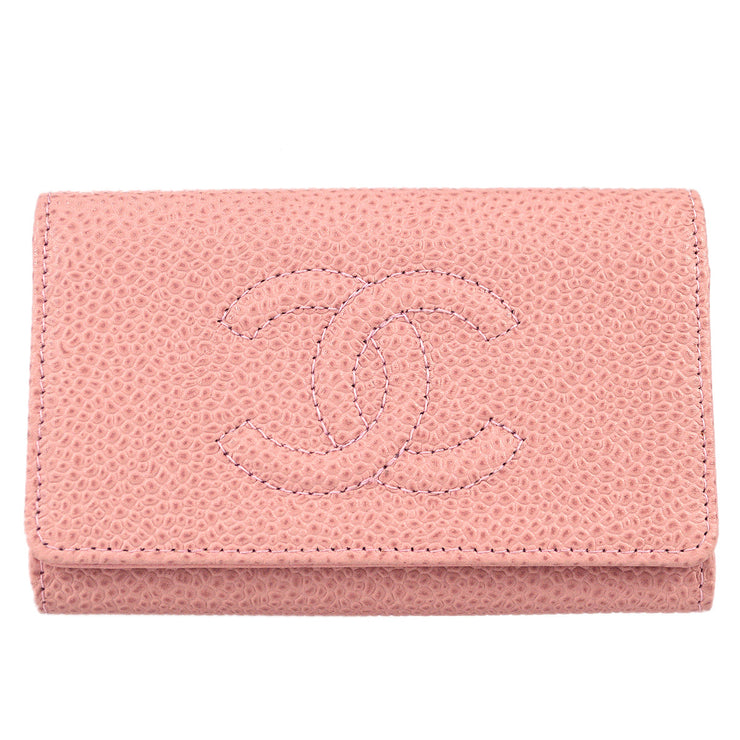 Chanel 2003-2004 Timeless Key Case Pink Caviar