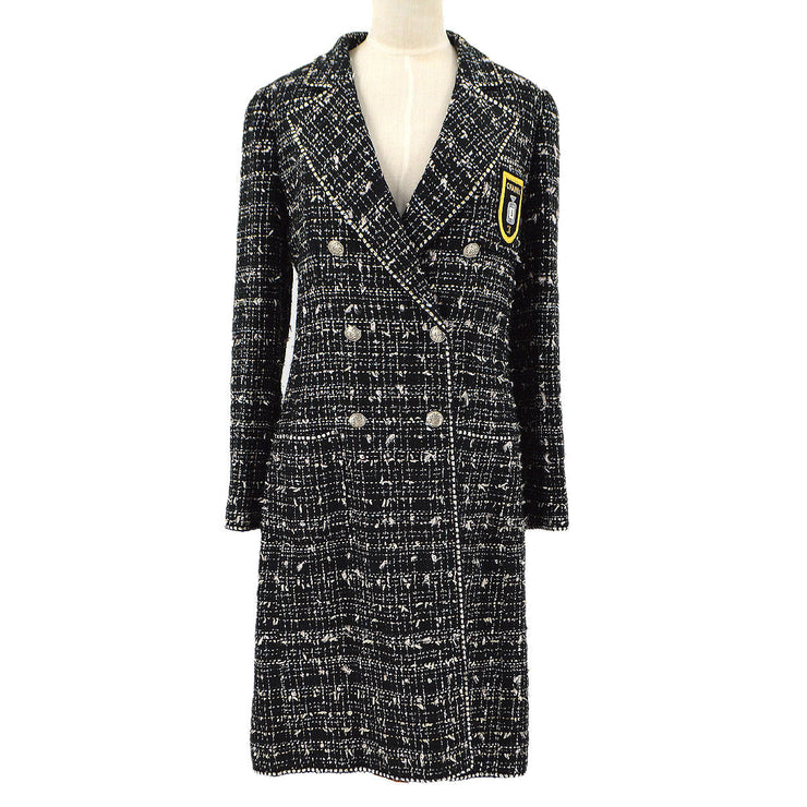 Chanel 2005 Cruise coat of arms double-breasted tweed coat #38