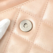 Chanel 2000-2001 Acrylic Top Handle Bag Pink Lambskin