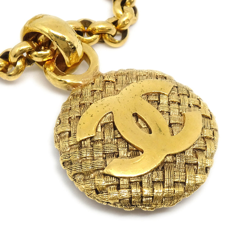 Chanel Vintage 1980s Gold Plated Charm Necklace