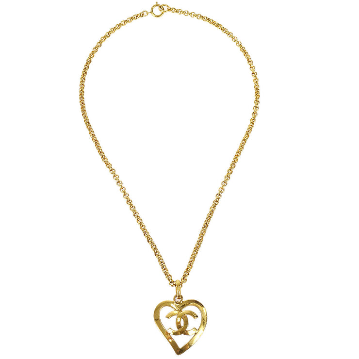 Chanel Heart Gold Chain Necklace 95P – AMORE Vintage Tokyo