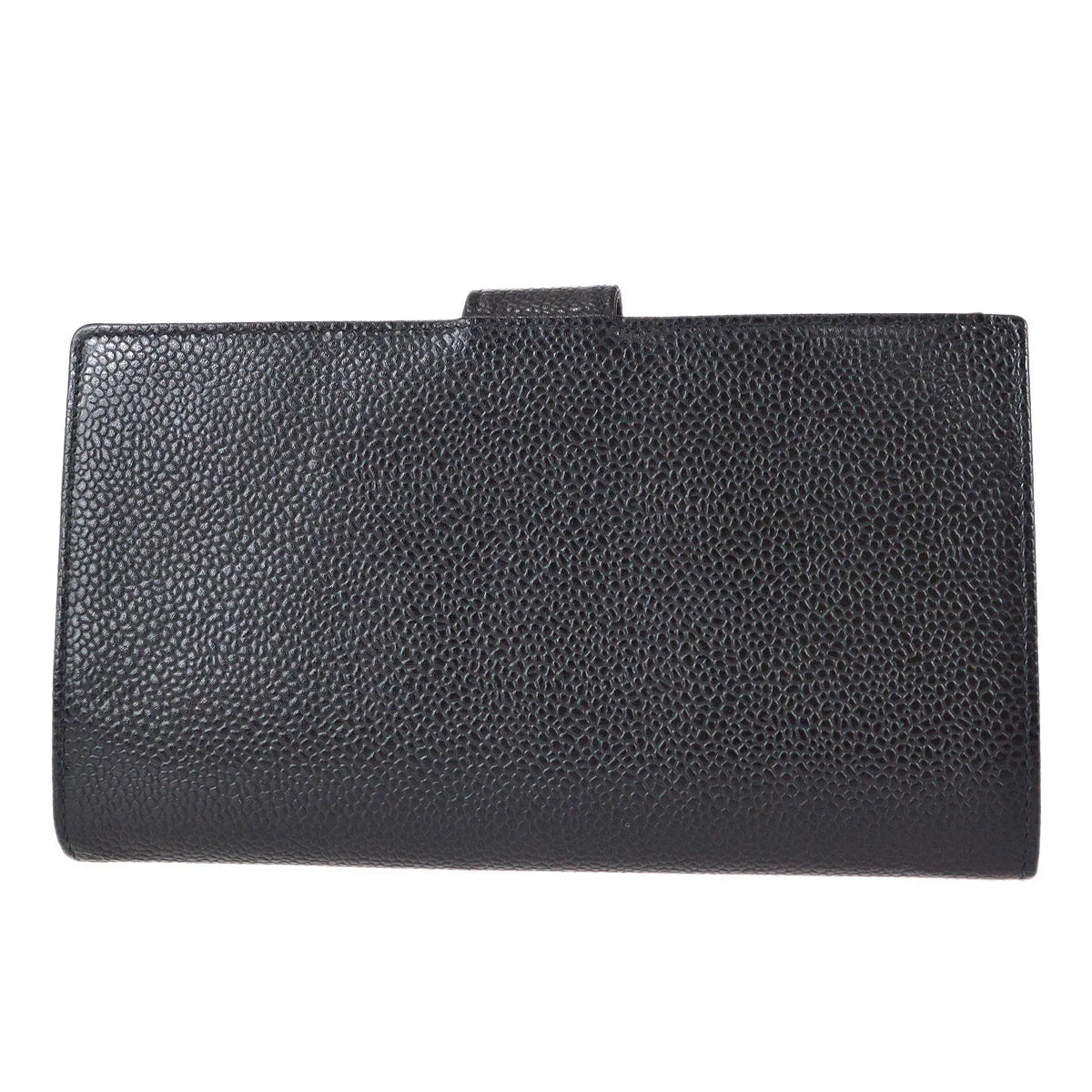 Chanel 2001-2003 Timeless Long Wallet Black Caviar