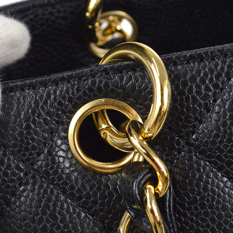 香奈儿（Chanel）2008-2009娇小购物手提袋黑色鱼子酱