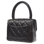 Chanel 1994 Classic Flap Handbag Micro Black Lambskin