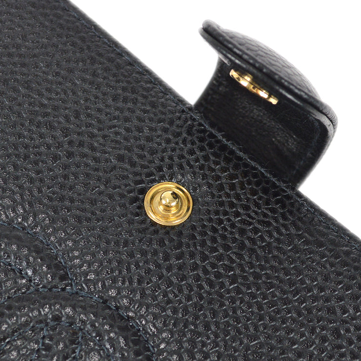 Chanel Black Caviar Long Wallet Purse – AMORE Vintage Tokyo