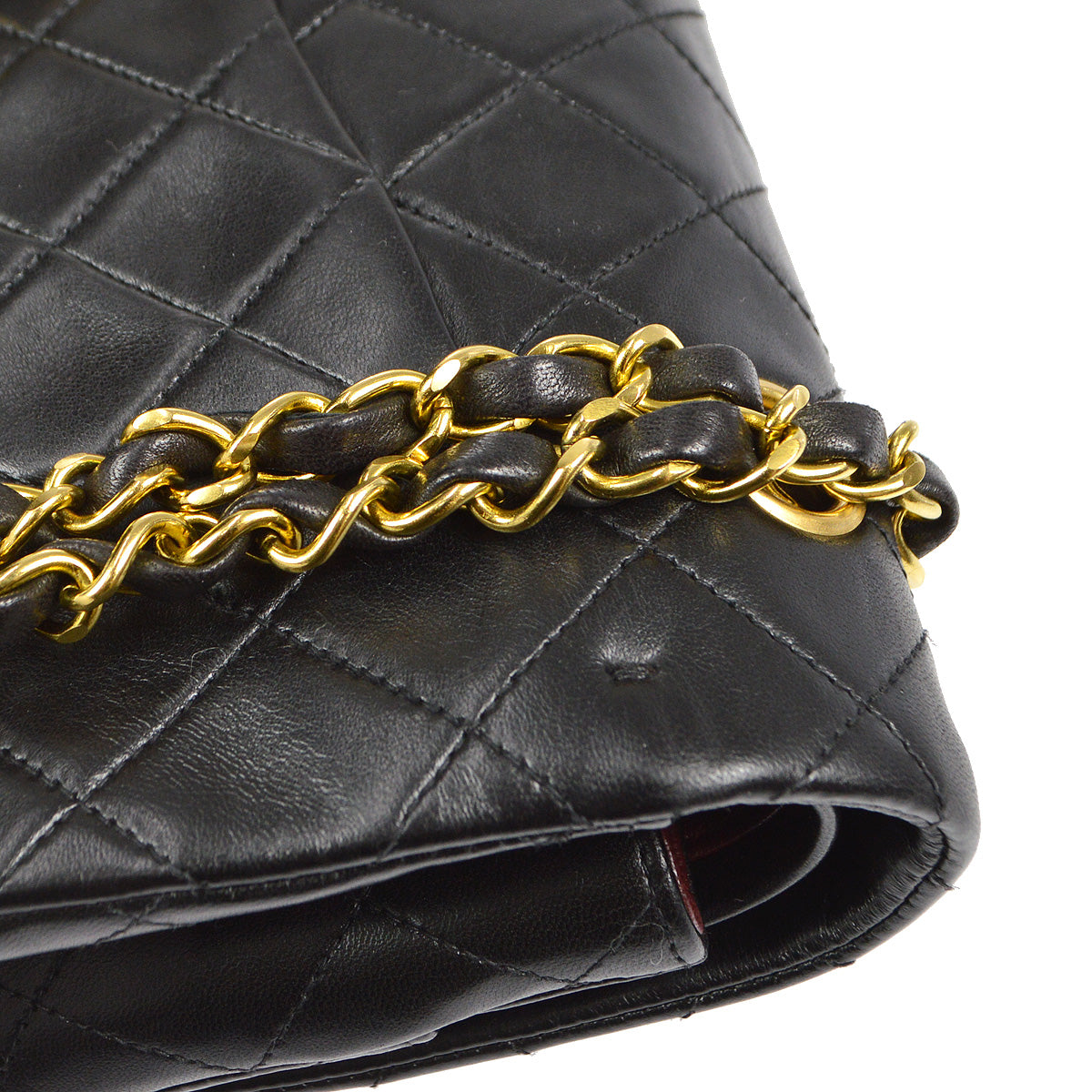 Chanel 1994-1996 Classic Double Flap Medium Black Lambskin