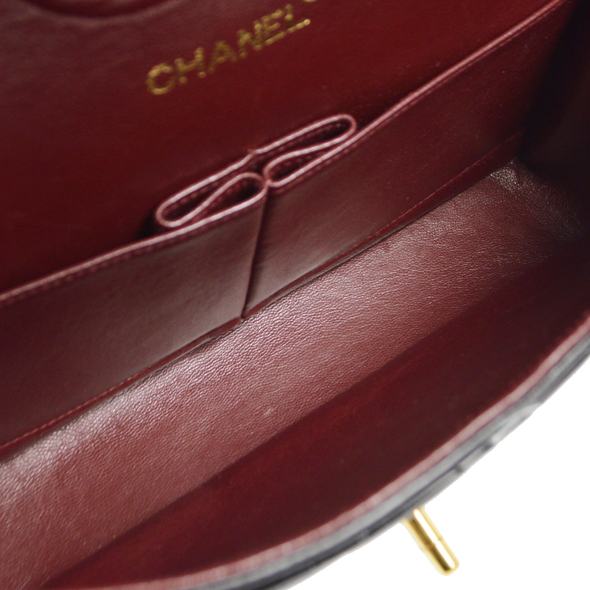 Chanel 1994-1996 Classic Double Flap Medium Black Lambskin