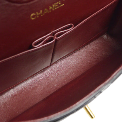 Chanel 1994-1996 Classic Double Flap Medium Black Lambskin