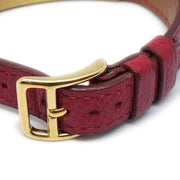 Hermes Kelly Watch Red Courchevel
