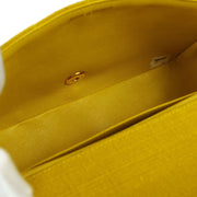 Chanel * 1991-1994 Diana Small Yellow Linen