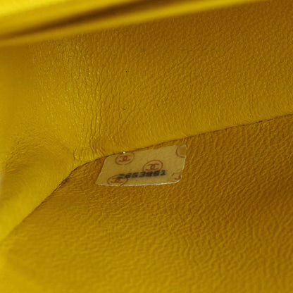 Chanel * 1991-1994 Diana Small Yellow Linen