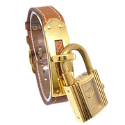 Hermes 1990 Kelly Watch Brown Courchevel