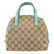 Gucci GG Handbag Beige Blue