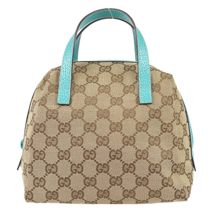 Gucci GG Handbag Beige Blue