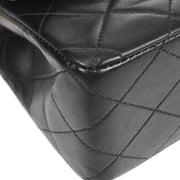 Chanel 1994-1996 Classic Double Flap Medium Black Lambskin