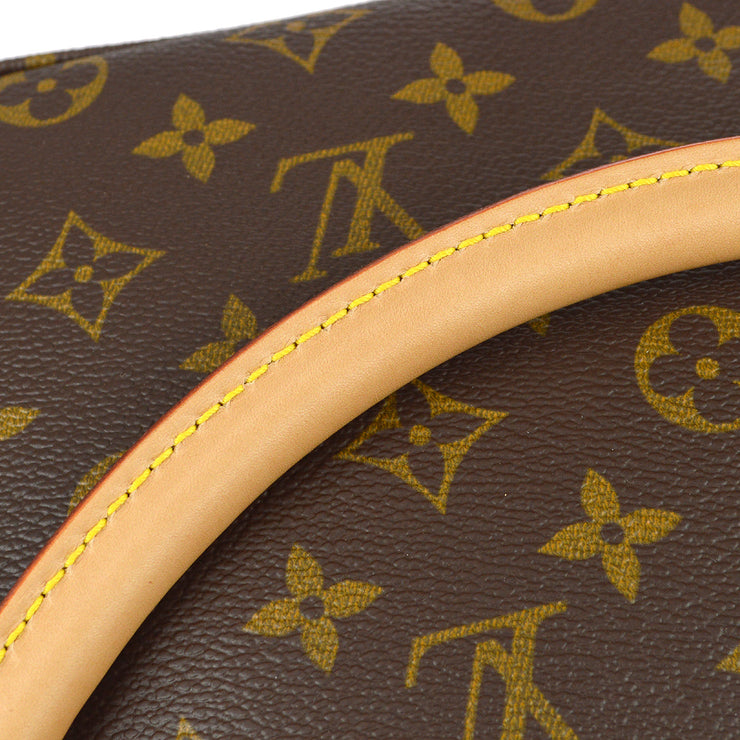 Louis Vuitton Womens Leather Canvas Monogram GM Looping M51145 Shoulder Bag