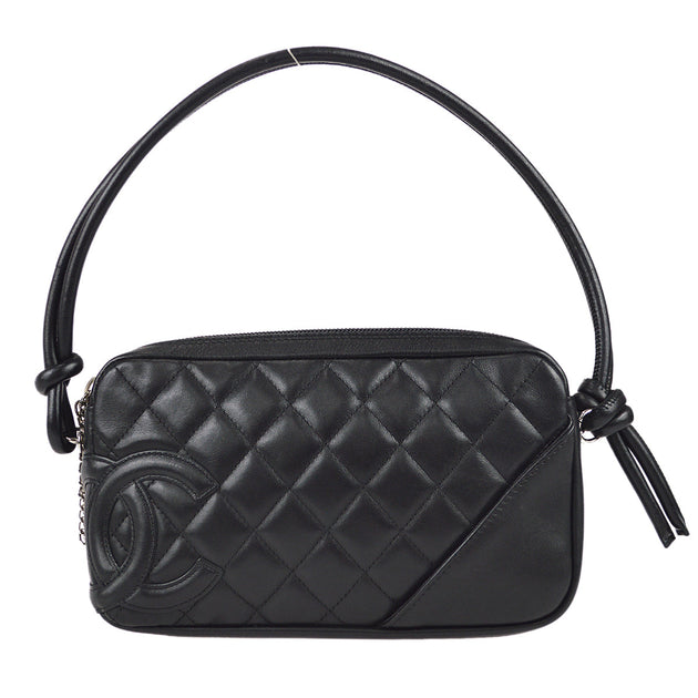 Chanel 2003-2004 Black Calfskin Cambon Ligne Handbag – AMORE
