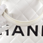 Chanel * 1994-1996 Bowling Bag 50 White Calfskin