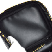 Chanel 2001-2003 Vanity Handbag Black Caviar