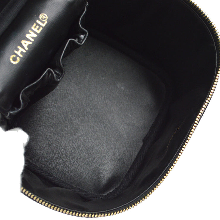 Chanel 2001-2003 Vanity Handbag Black Caviar