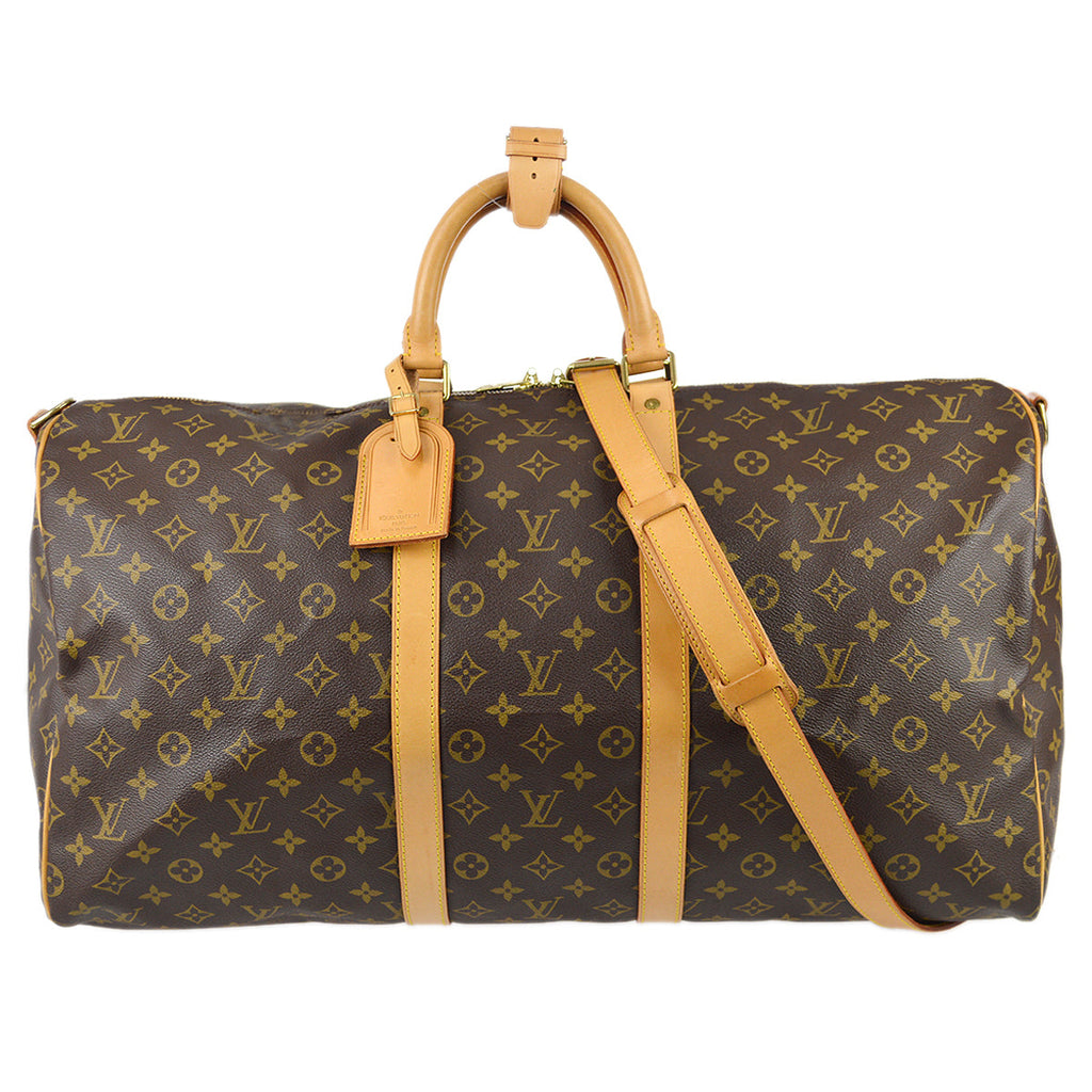 Vintage Louis Vuitton Malletier Monogram Bandouliere 55 Keepall