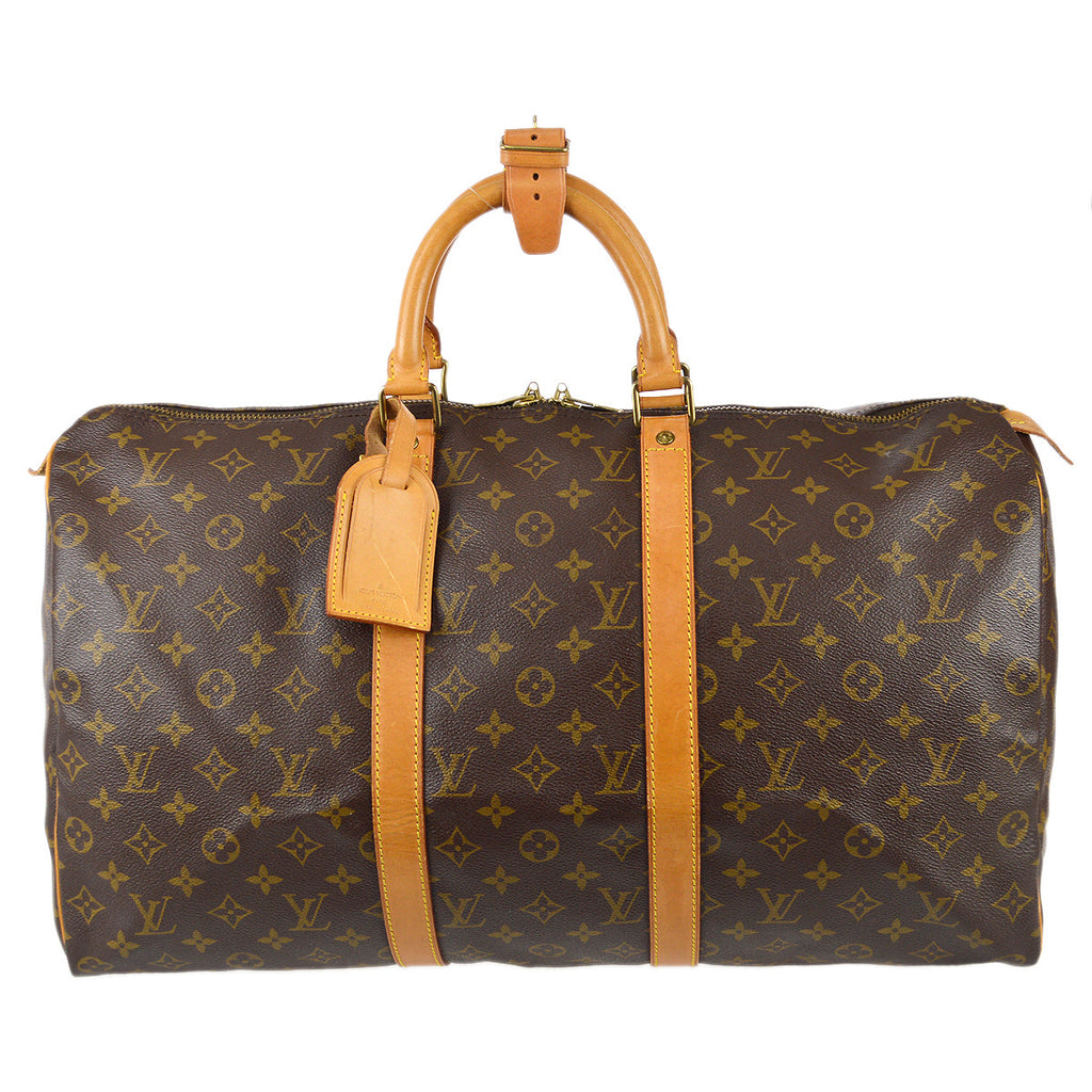 Louis Vuitton Duffle Keepall 50 Travel Handbag Monogram M41426 – AMORE  Vintage Tokyo