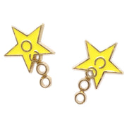 Chanel Star Piercing Earrings Gold 01P