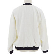 Chanel Cruise 1993 flocked-logo terry cloth sweatshirt