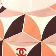 Chanel 2001 Fall CC geometric-print silk top #42