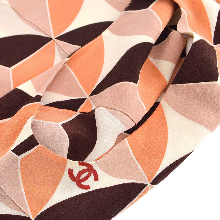 Chanel 2001 Fall CC geometric-print silk top #42 – AMORE Vintage Tokyo