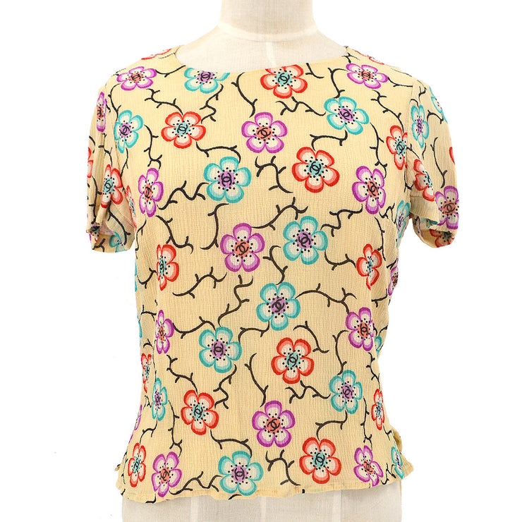 Chanel 2001 High-Summer CC floral-print T-shirt #38 – AMORE