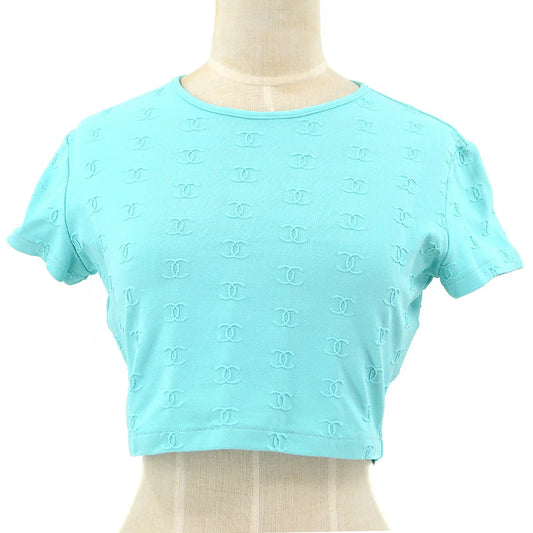 Chanel spring 1997 CC logo-embroidered cropped T-shirt #40