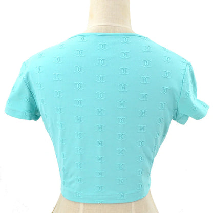 Chanel spring 1997 CC logo-embroidered cropped T-shirt #40