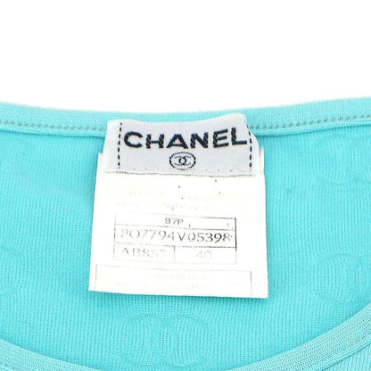 Chanel spring 1997 CC logo-embroidered cropped T-shirt #40