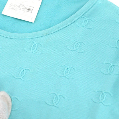 Chanel spring 1997 CC logo-embroidered cropped T-shirt #40